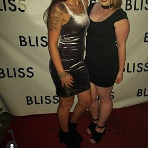 Grey metallic Suede Dress